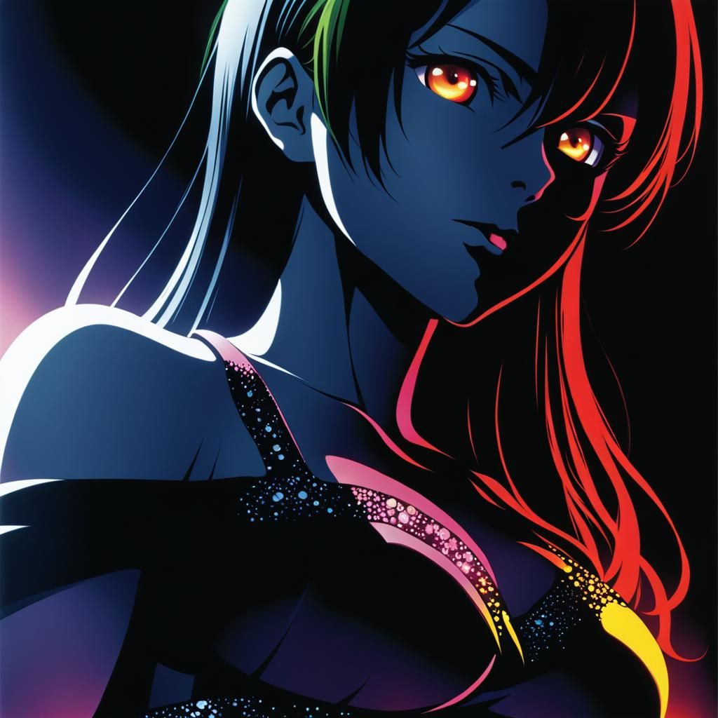 Anime Manga Scan of a Tomboy in Studio Trigger Style