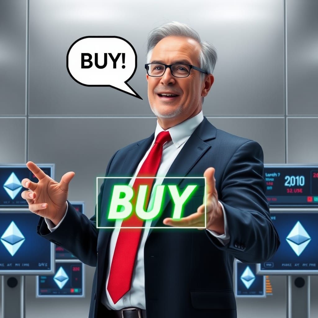 Enthusiastic Crypto Pitch in a Futuristic Style