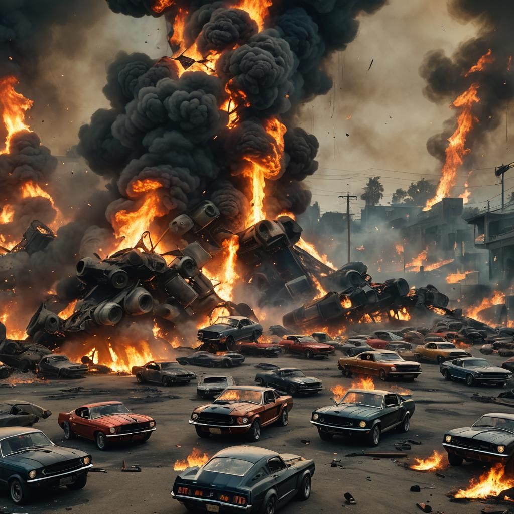 Surreal Car Apocalypse Inspired by Gustave Doré