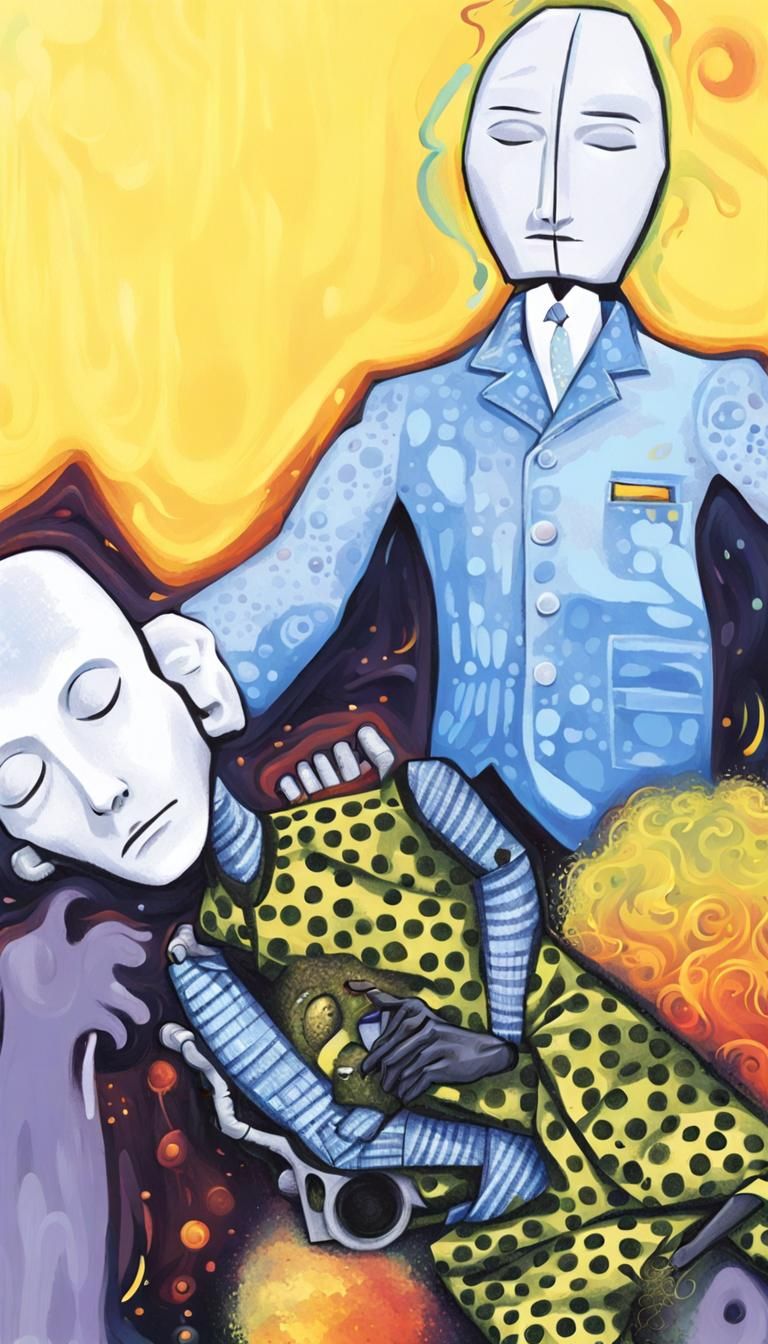 Psychedelic Worker-Drone with Dandy in Eternal Sleep