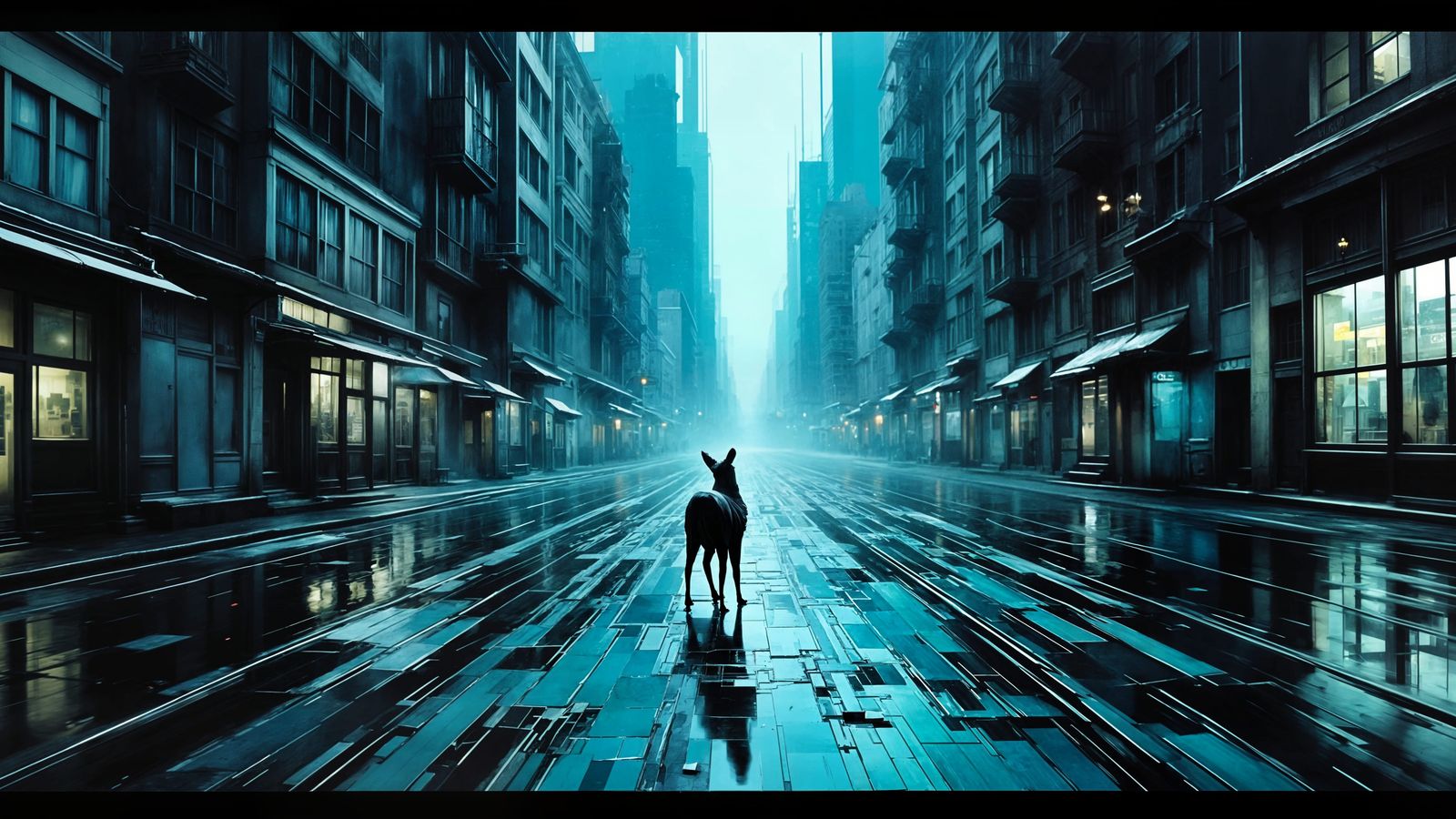 Lonely Refugee in Maximalist City Timelapse