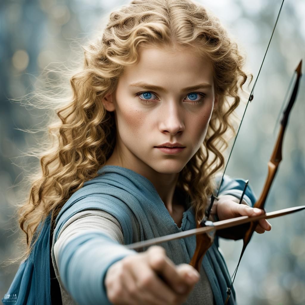 Teen Archer Portrait with Studio Lighting