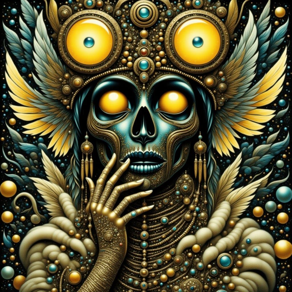 Whimsical Feline Dreamscapes in a Psychedelic Art Style