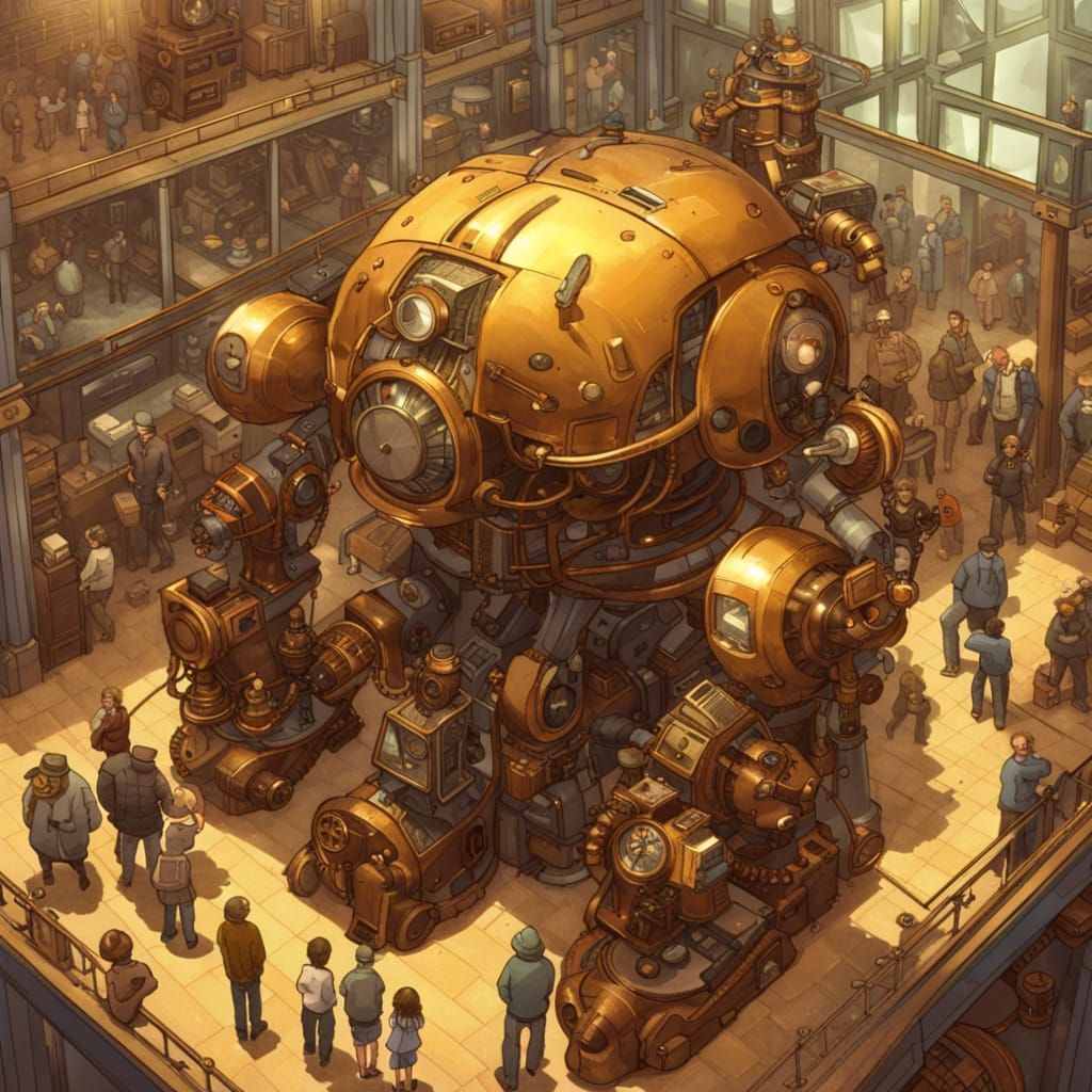 Steampunk Museum: Wacky Robots in Precisionism Art