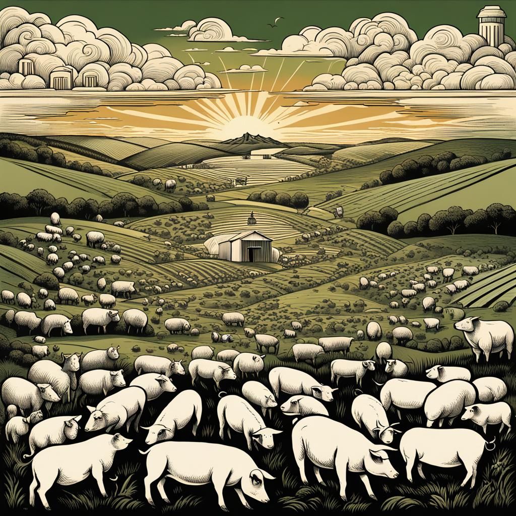 Animal Farm of Capitalism: A Hyperrealistic Allegory