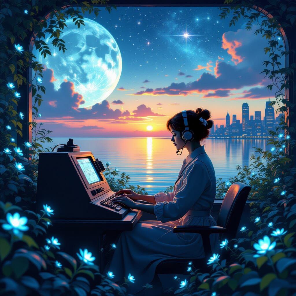 Vintage Operator in Holographic Cosmic Seascape