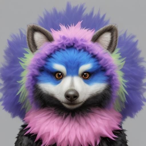 Intense Fursuit Animal in Reverse Motion