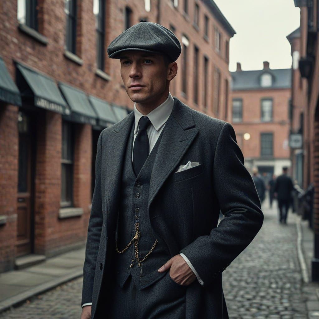 1920s Gangster Portrait in Cinematic Style
