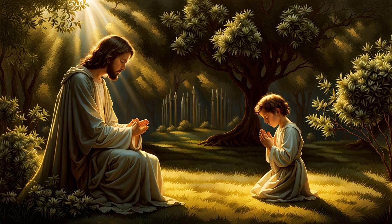 Jesus Praying: A Dark Fantasy Masterpiece