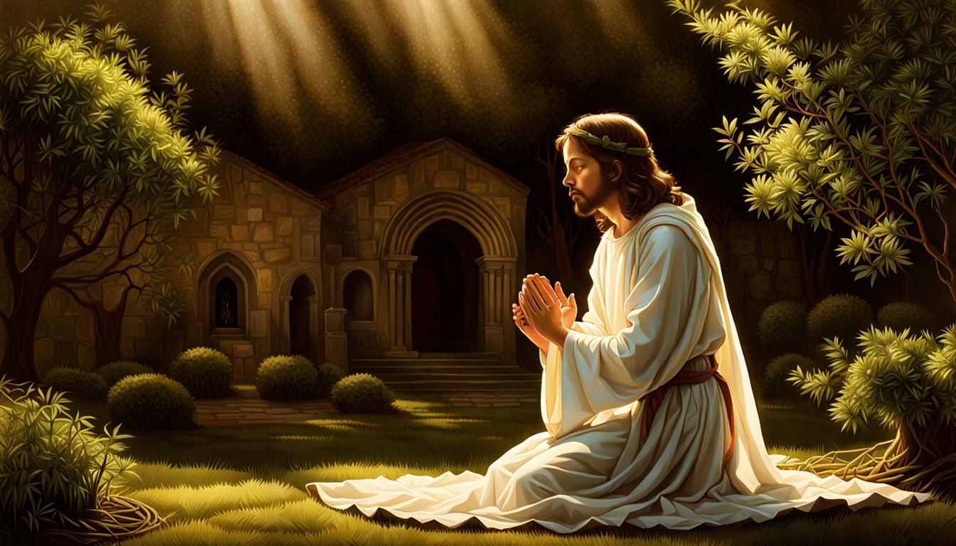 Jesus Praying: A Digital Matte Painting