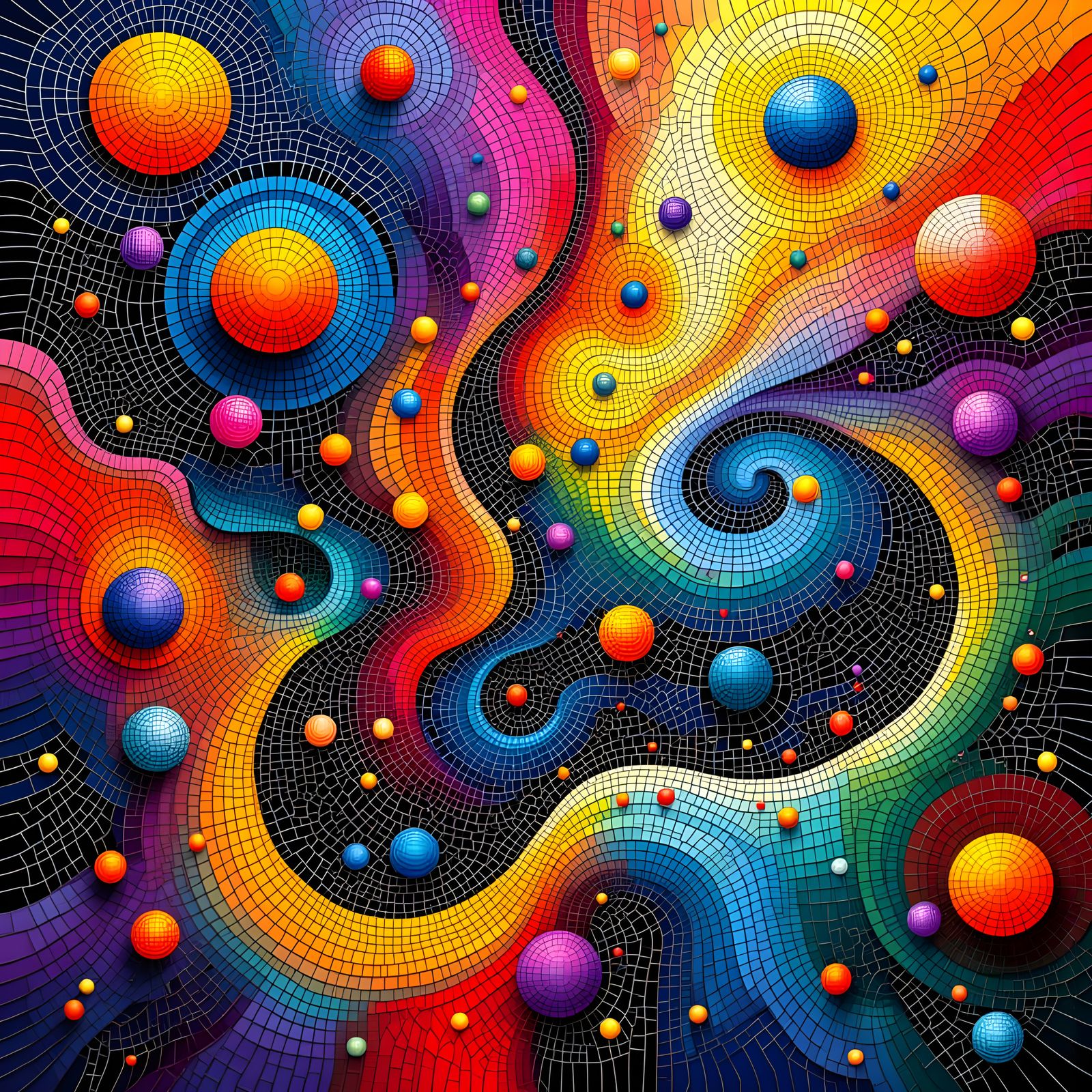 Vibrant Dreamscapes in Kaleidoscopic Colors