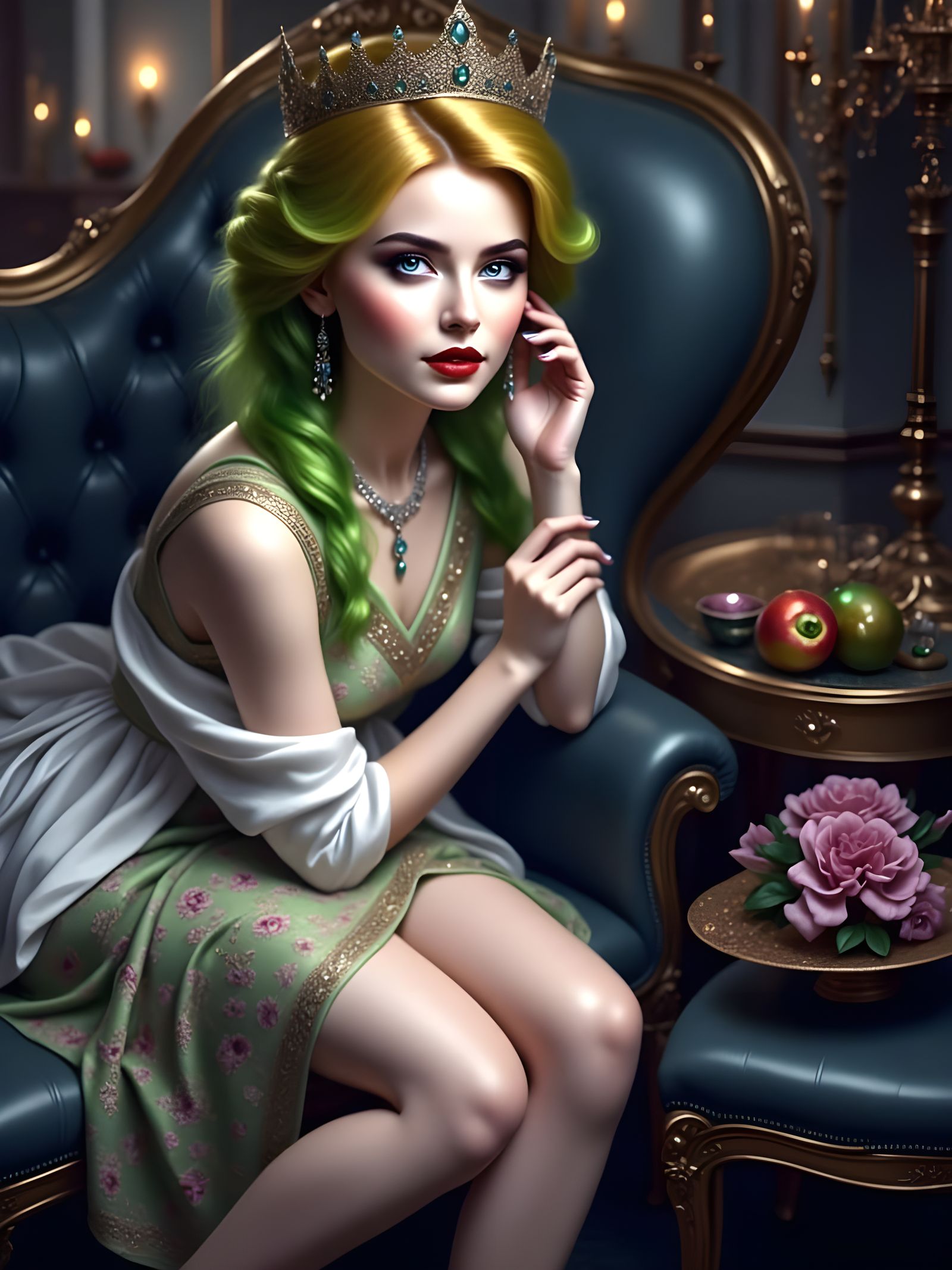 Abstract Pop Art Portrait in Digital 8K