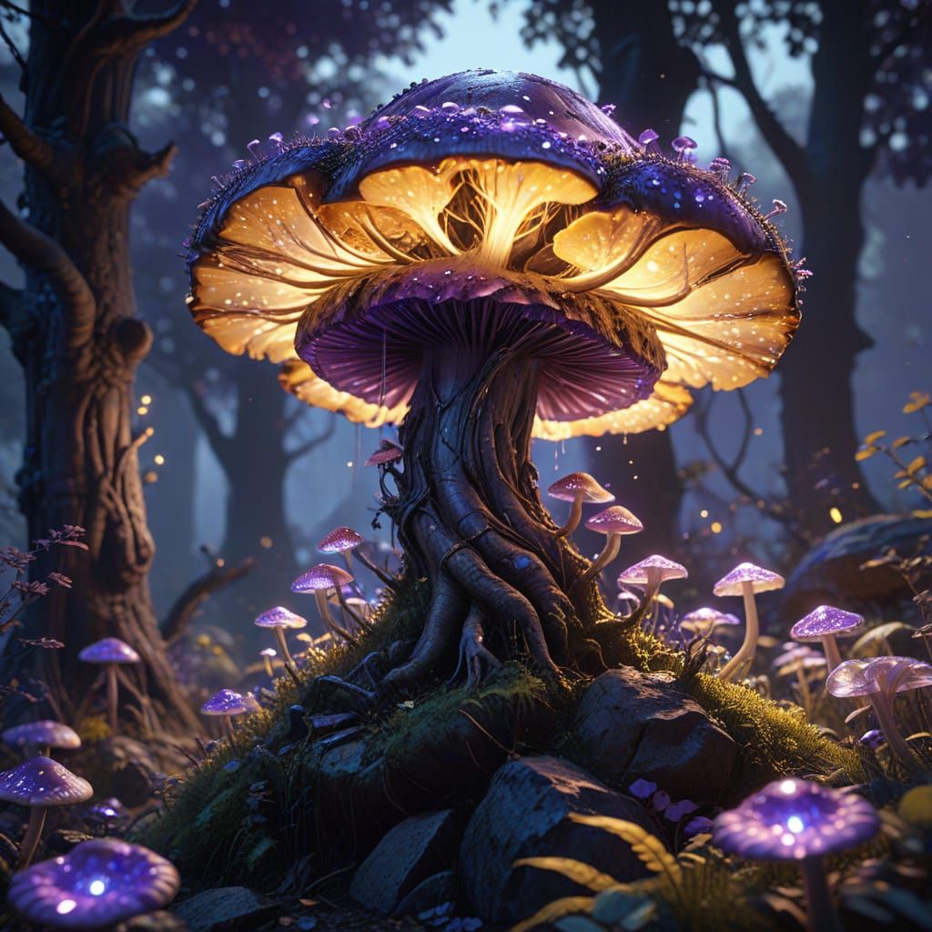 Mystical Dreamland Creature in Dark Fantasy Style