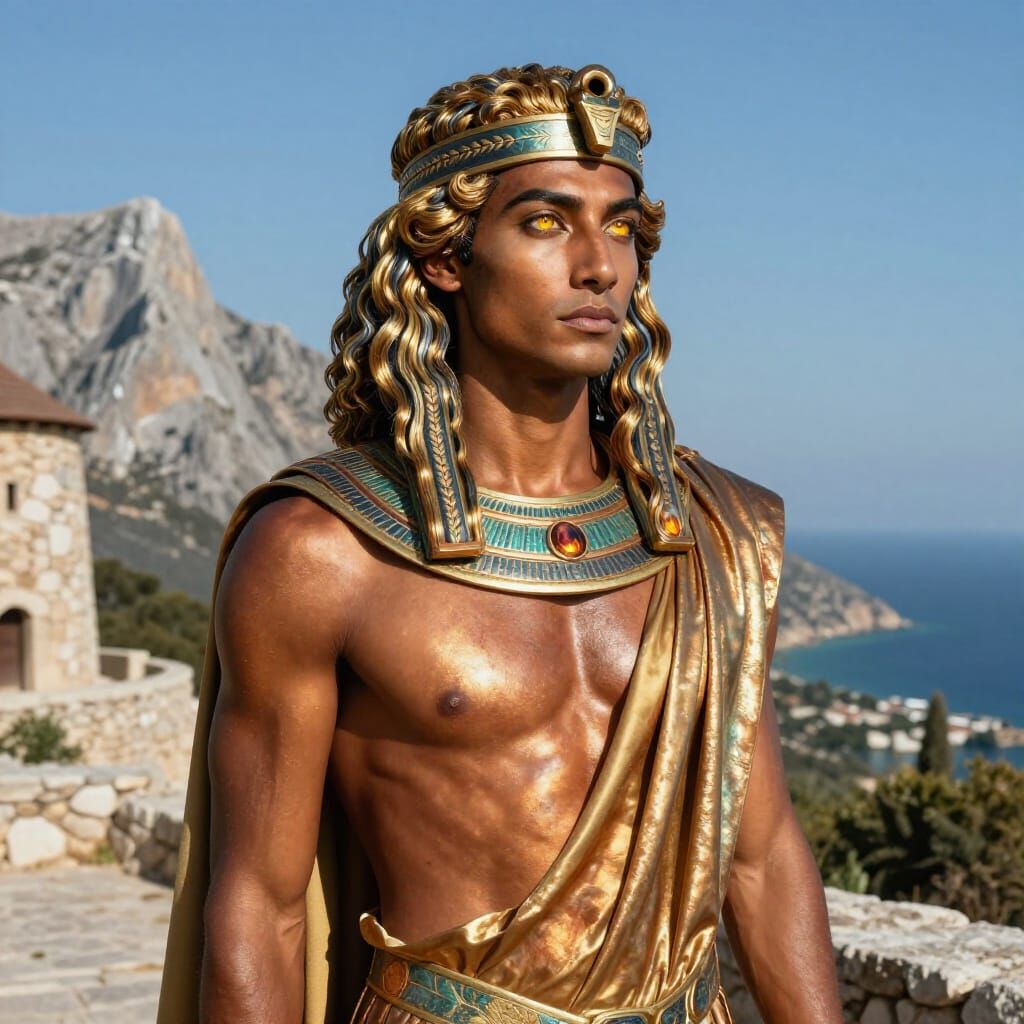 Photorealistic Portrait of Myles Lelexos Basileos