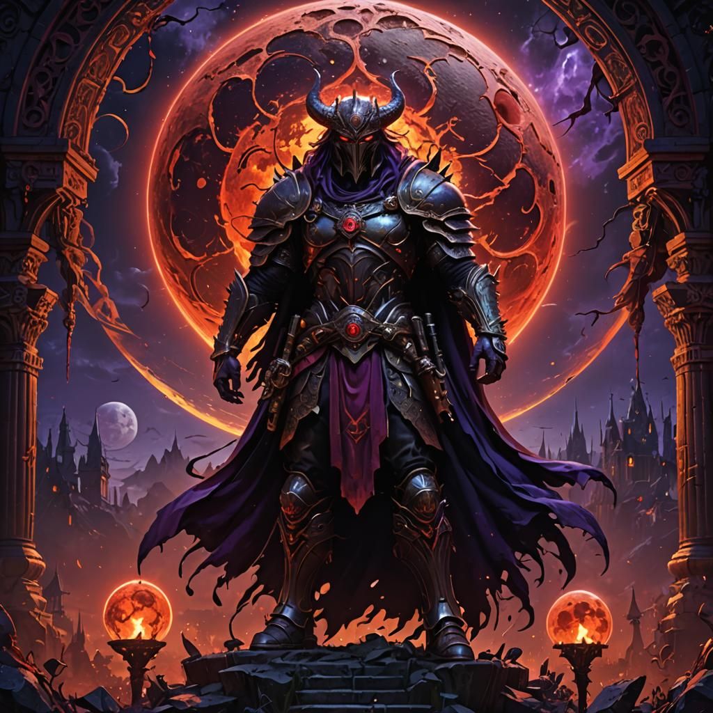 Blood Moon Midnight: Dark Fantasy Concept Art