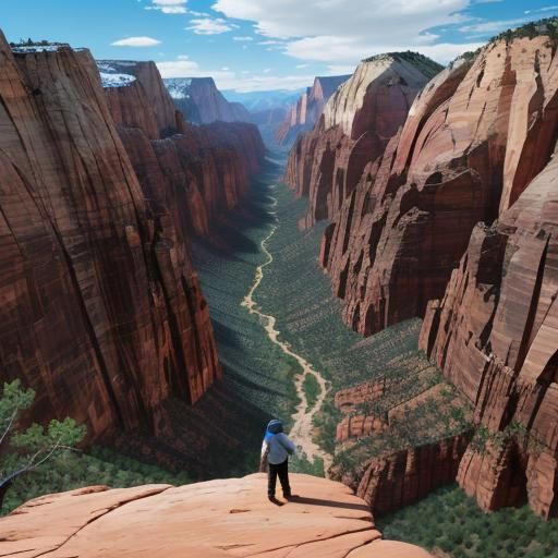 Zion National Park Landscape in Utah