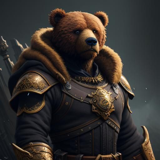 Detailed Portrait of an Extremely Cute Teddy Bear