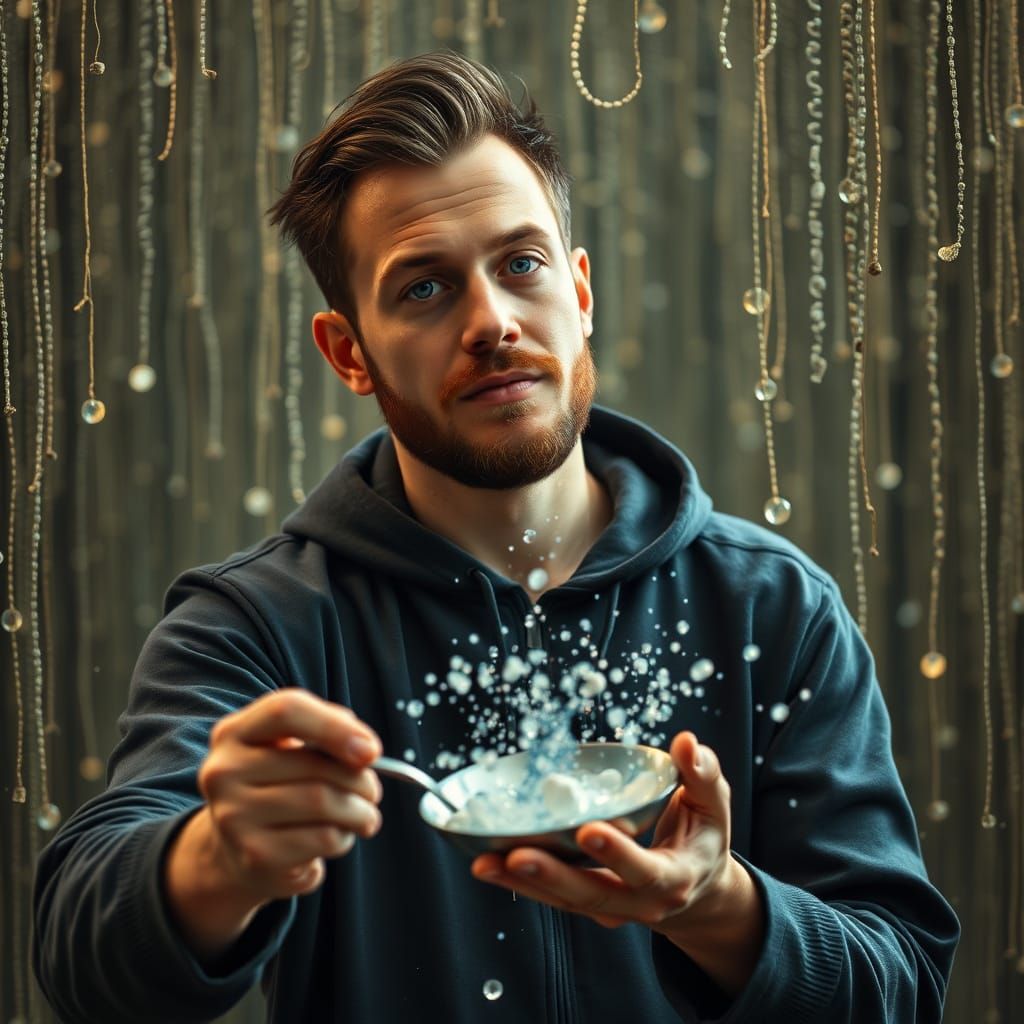 He is the spoonbender in the matrix