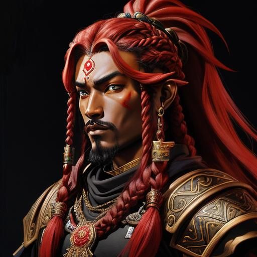 Gerudo King Ganon Oil Painting in Historical Style