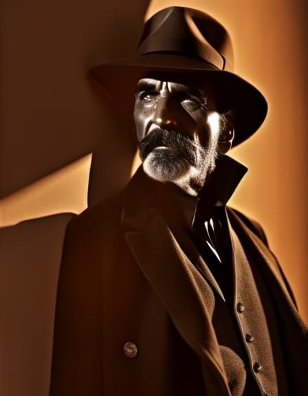 Film Noir Portrait of a Glamorous Detective