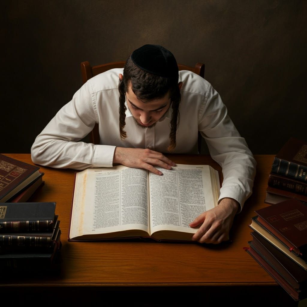 Contemplative Scholar in a Warm Study
