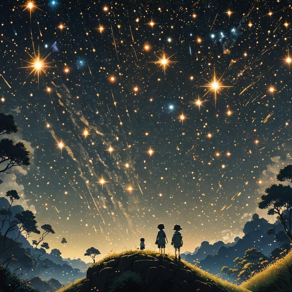 Galaxy of Diamond Dust: Studio Ghibli Anime Key Visual