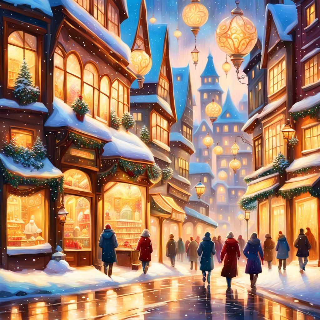 Magical Winter Wonderland Scene