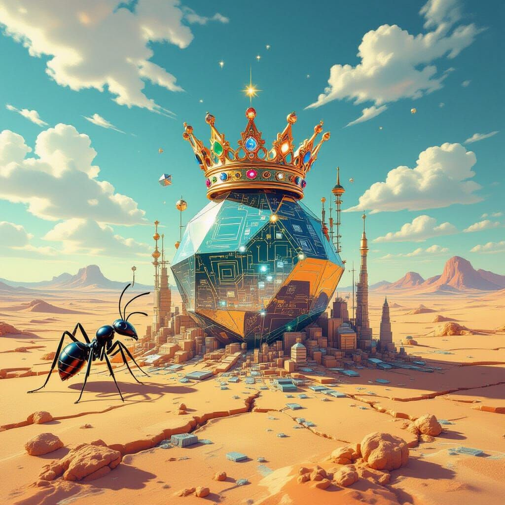 Crowned Ant Architect of Desert Metropolis