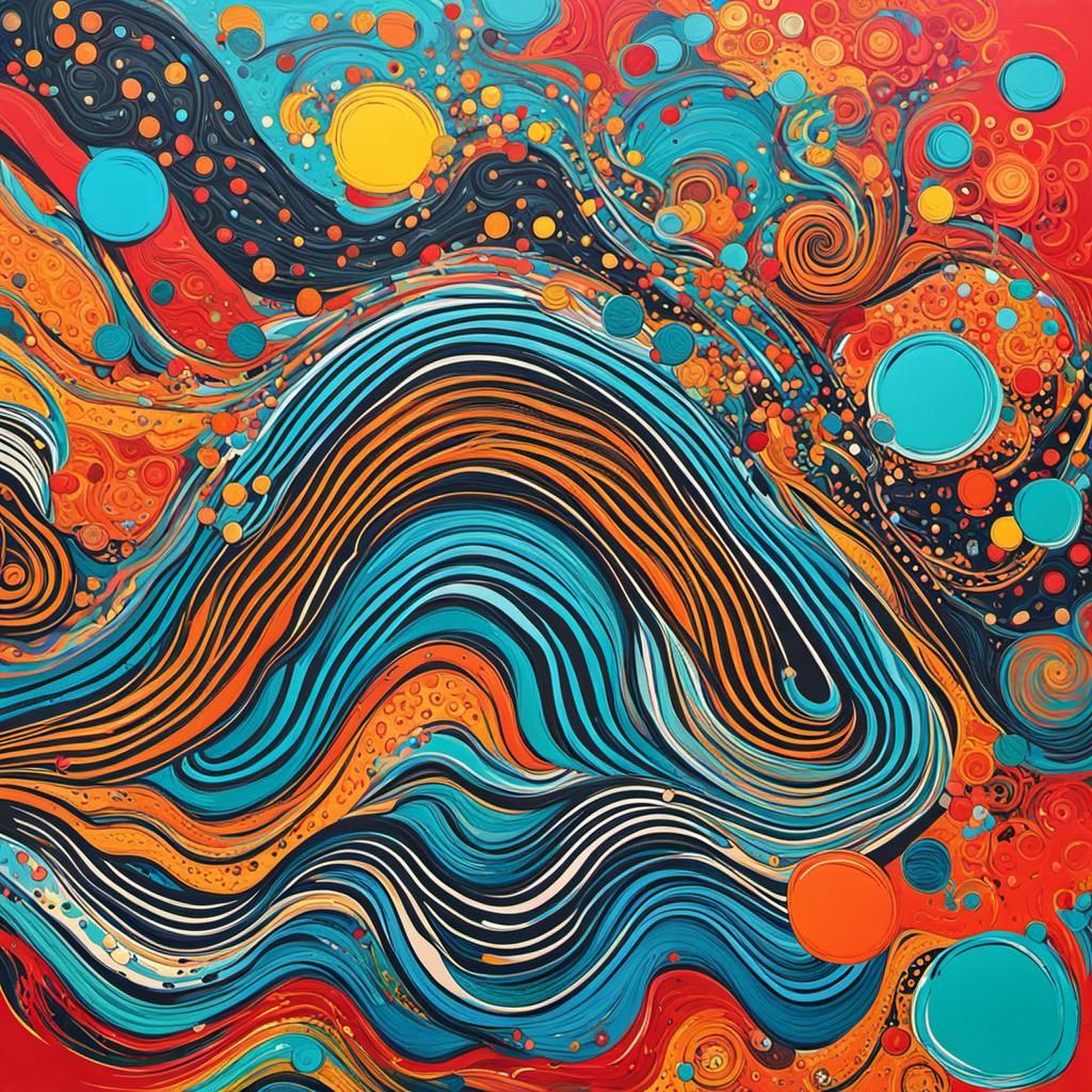 Pop Art: Abstract Mom Life in Vivid Colors