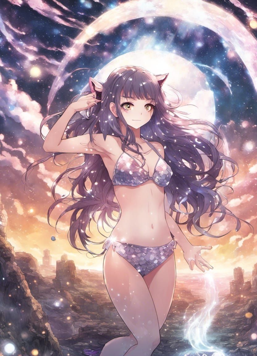 Mosaic Badger Bikini Dance in Fantasy Catacombs