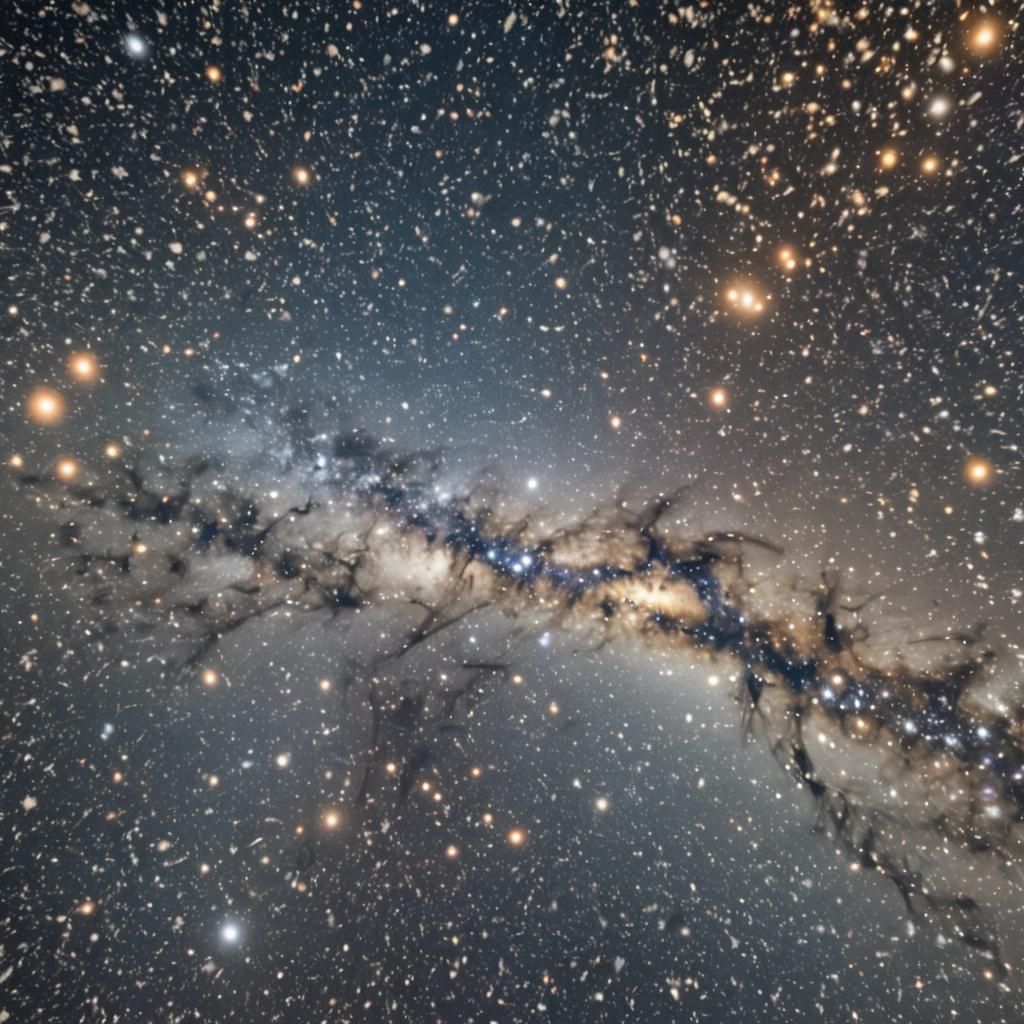 Snowfall Across a Starry Universe