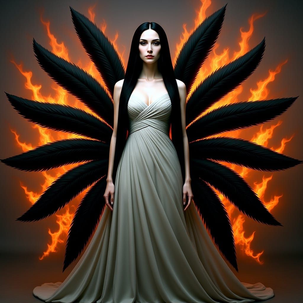 Amaterasu Embodied in Hyperrealistic Portrait