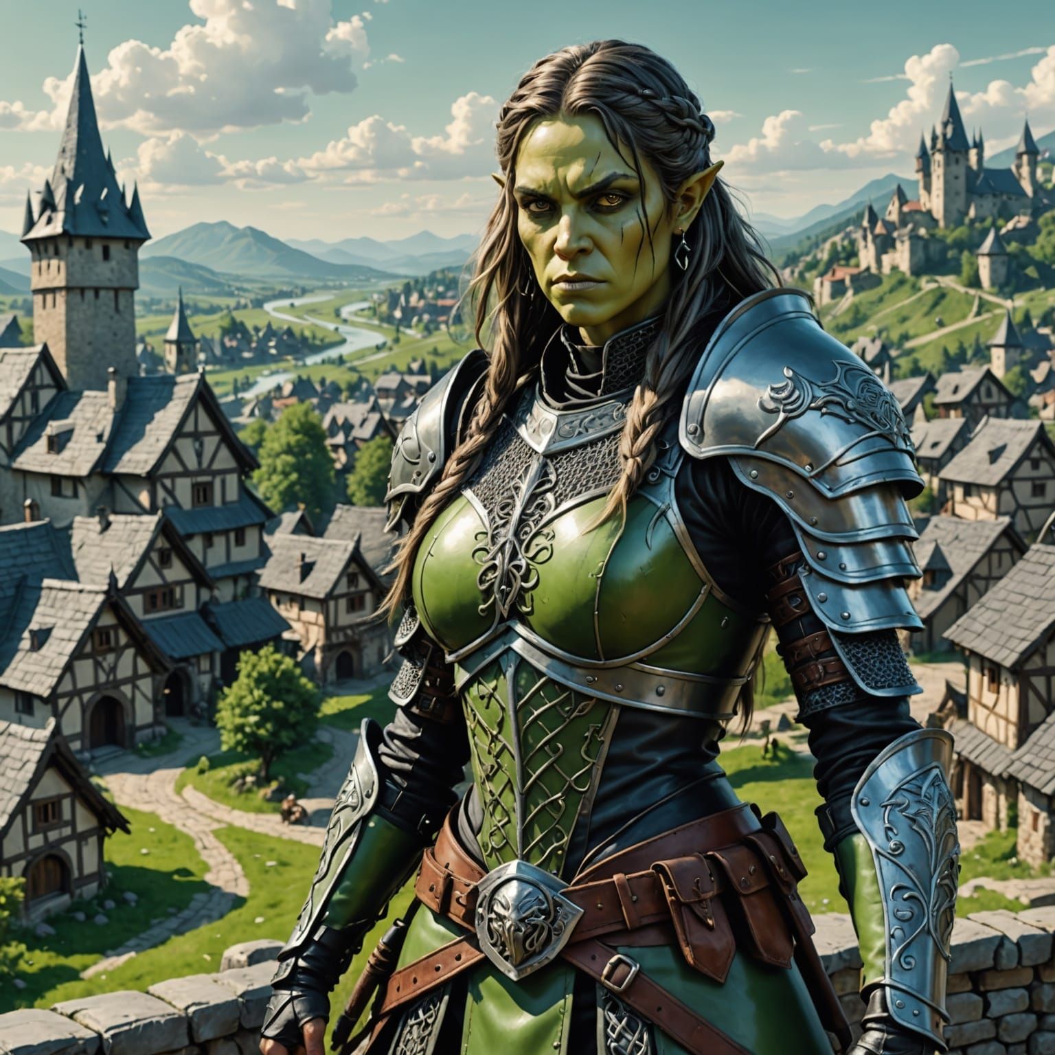 Zoe Saldana as an Orc