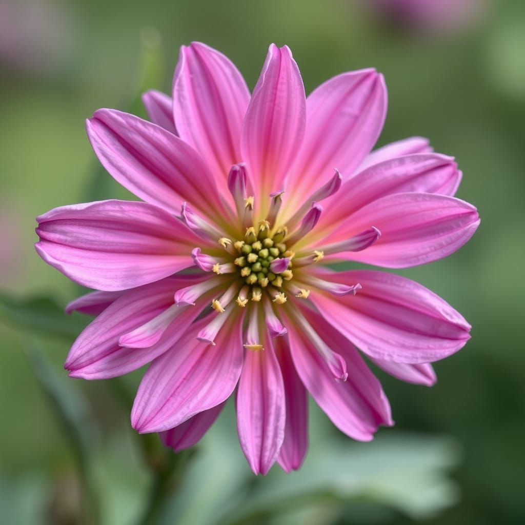 Vibrant Floral Bloom in Watercolor Style