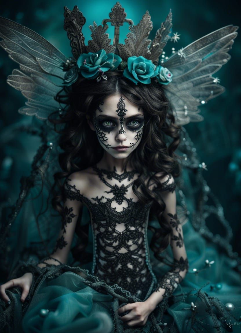 Zombie Fairy Hybrid with Flower Crown