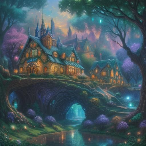 Portal tunnel under the village