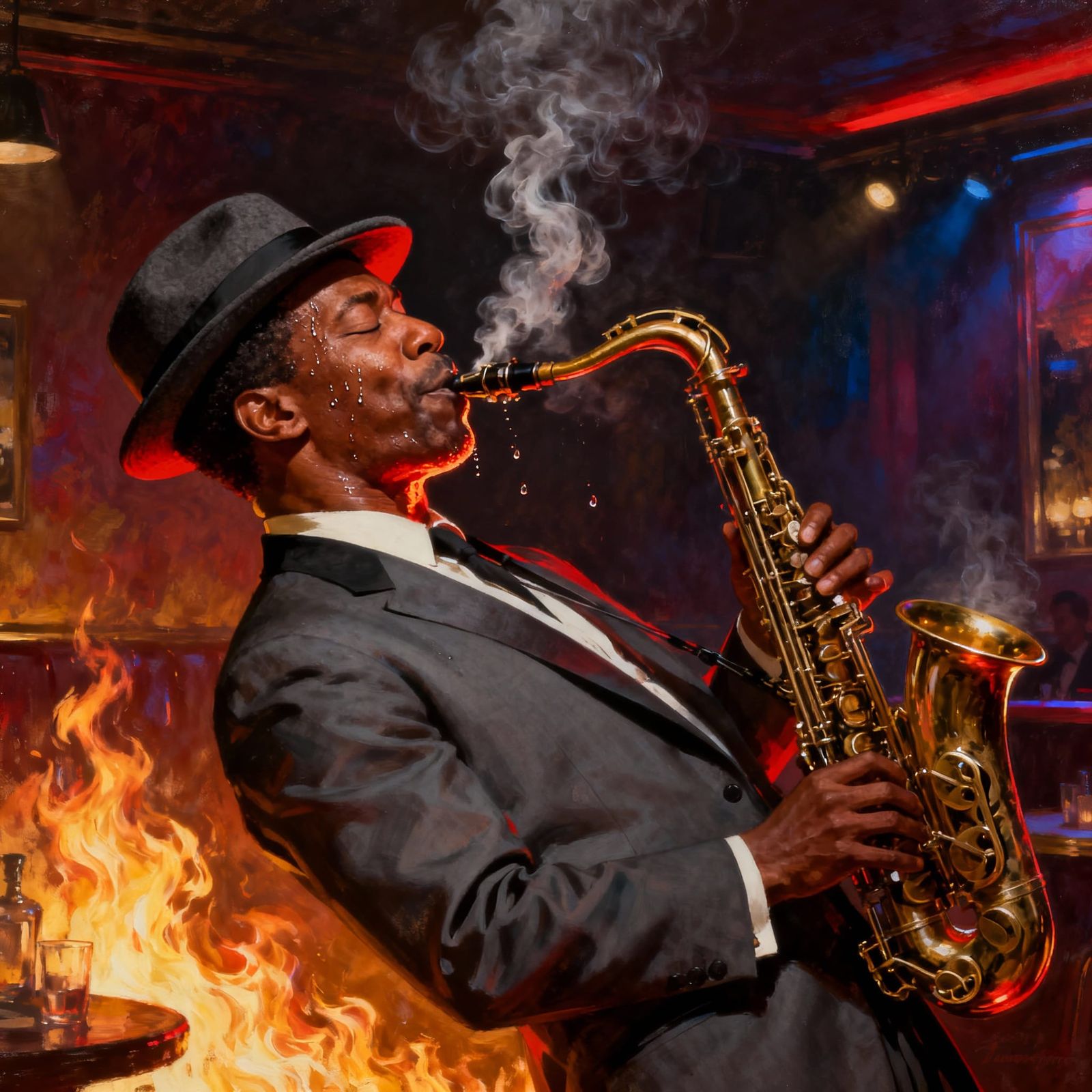 Saxophonist Ignites Club in Fiery Performance