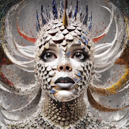 Psychedelic Pineapple: Elegant CGI Masterpiece in 8K