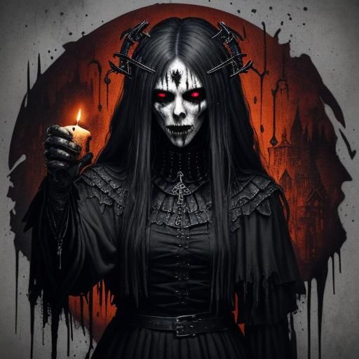 Gothic Metal Logo with Peanut Butter and Jelly