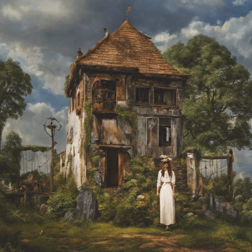 Voodoo Queen in Expressionist Oil Painting