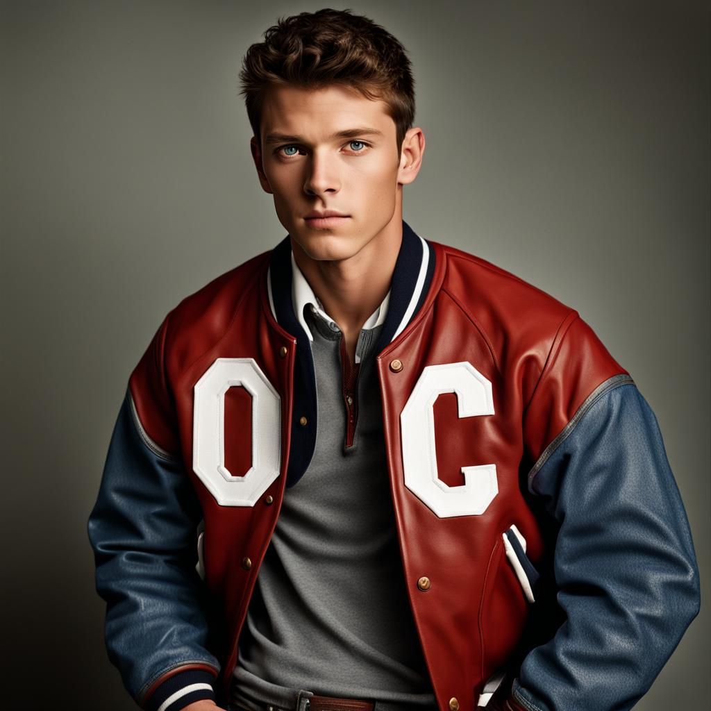 Menacing Jock Portrait in Studio Lighting