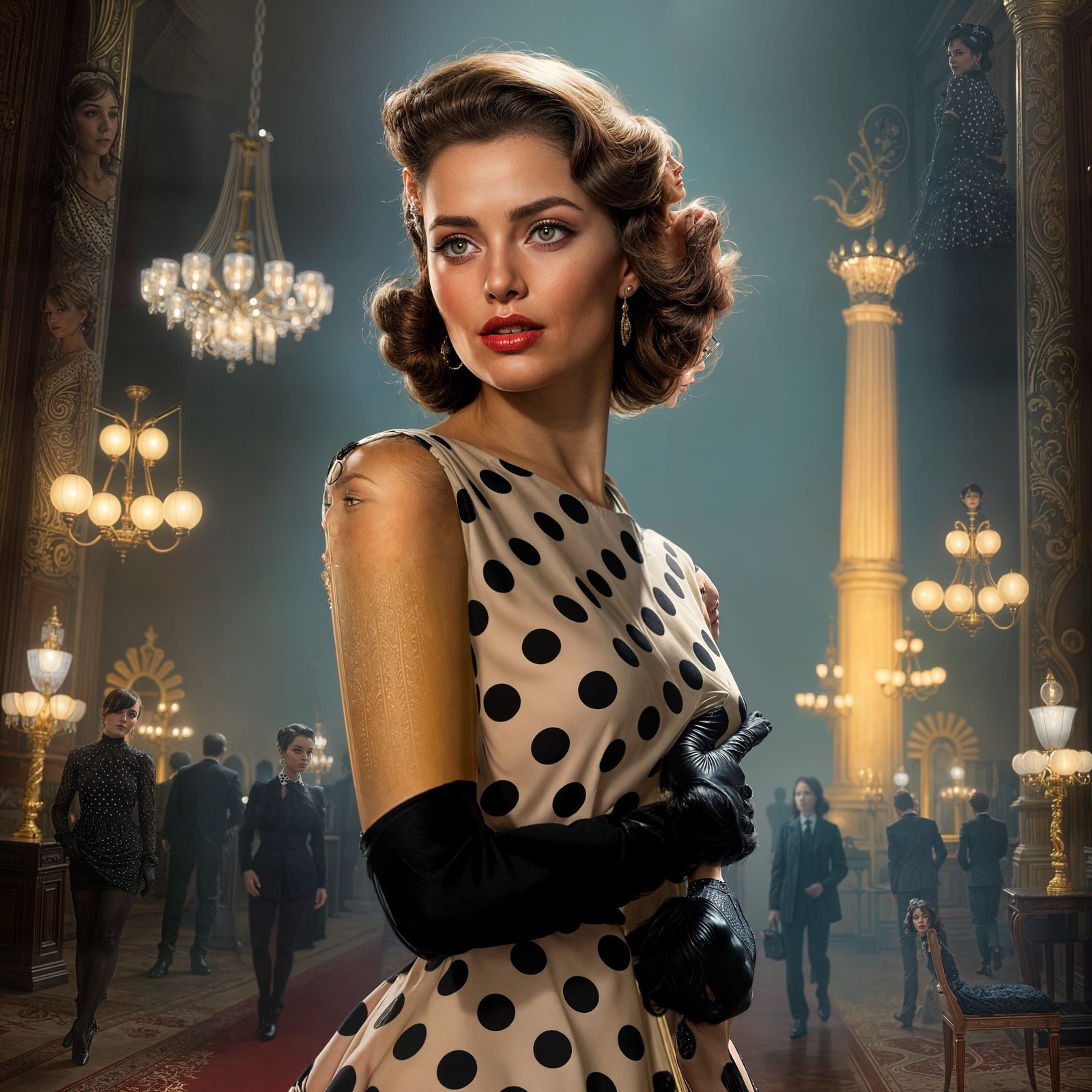 Vintage Elegance in a Grand Hall