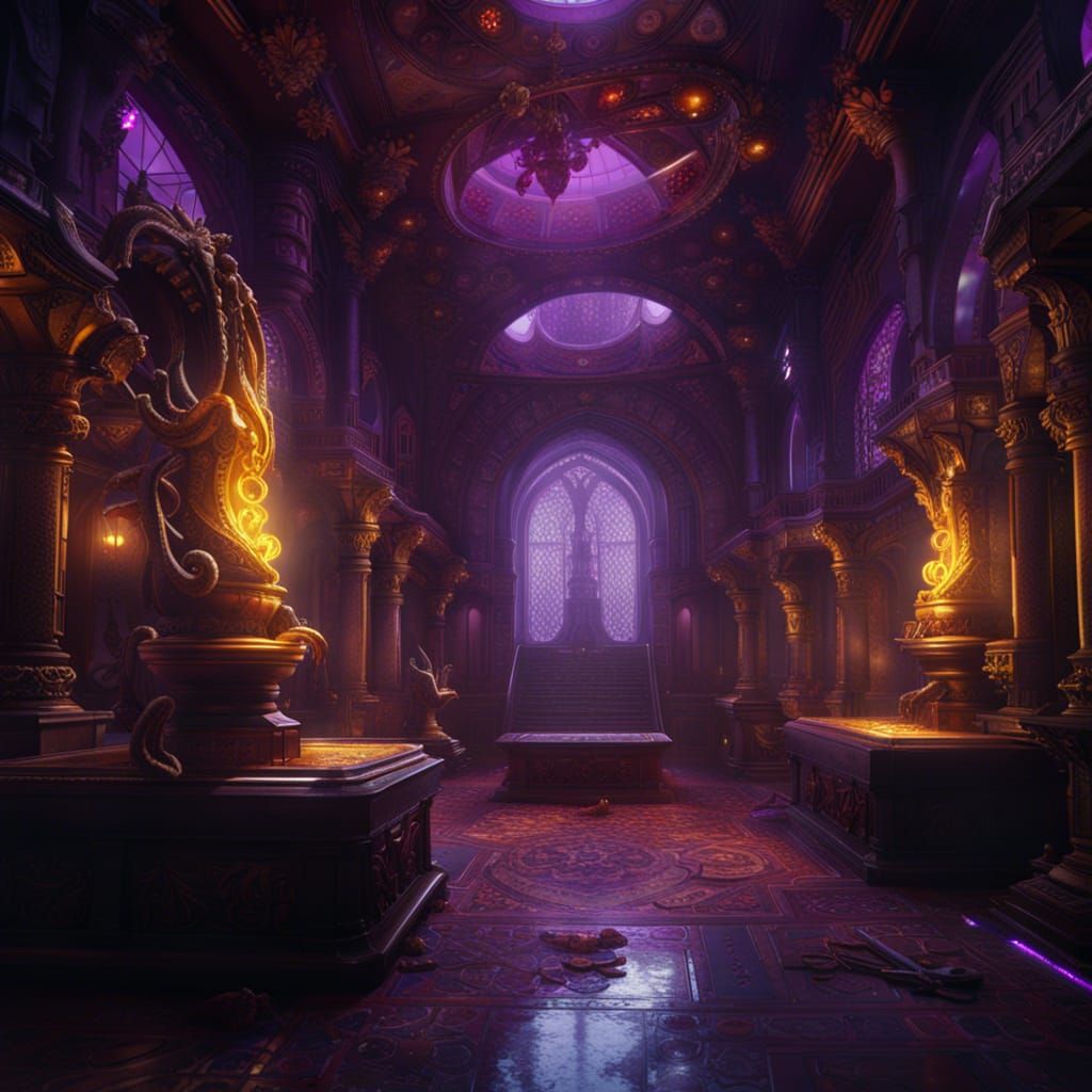 Dark Fantasy Techno Wizard Concept Art