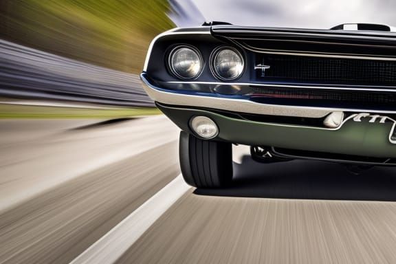 1970 Dodge Challenger Action Shot