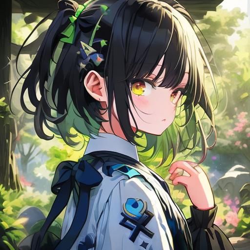 Pixel Art Shinobu Kocho from Demon Slayer