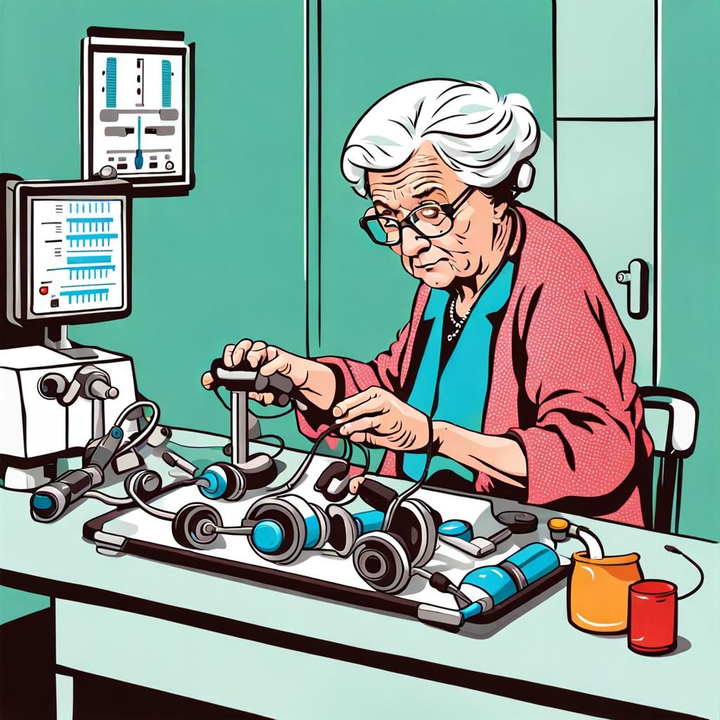 Grandma's Playful Doctor Visit