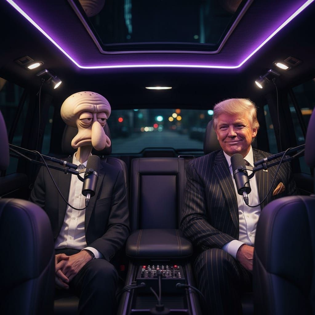 Podcast in Uber Car: Realistic Night Photography