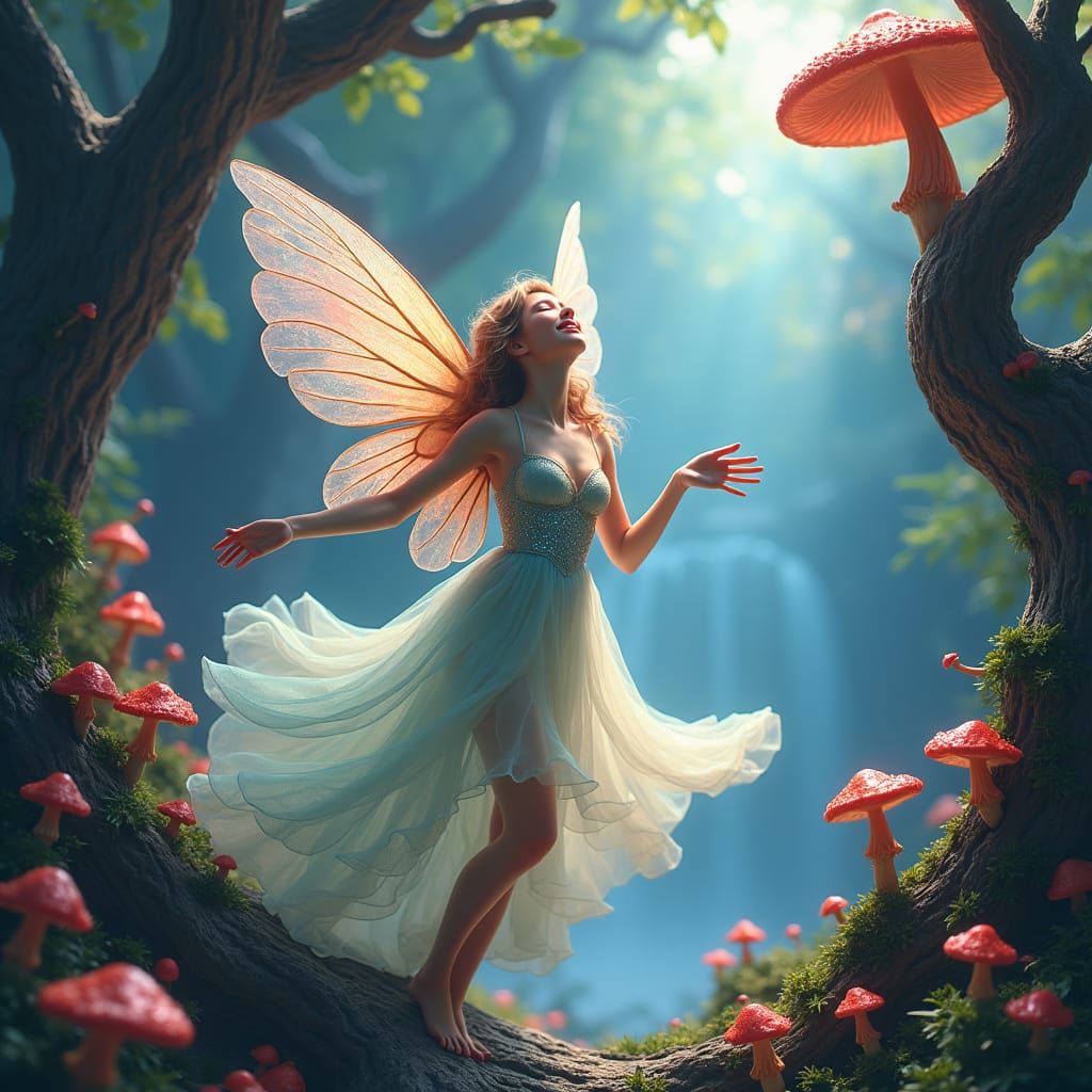 Enchanting Fairy Song in Dreamlike Forest