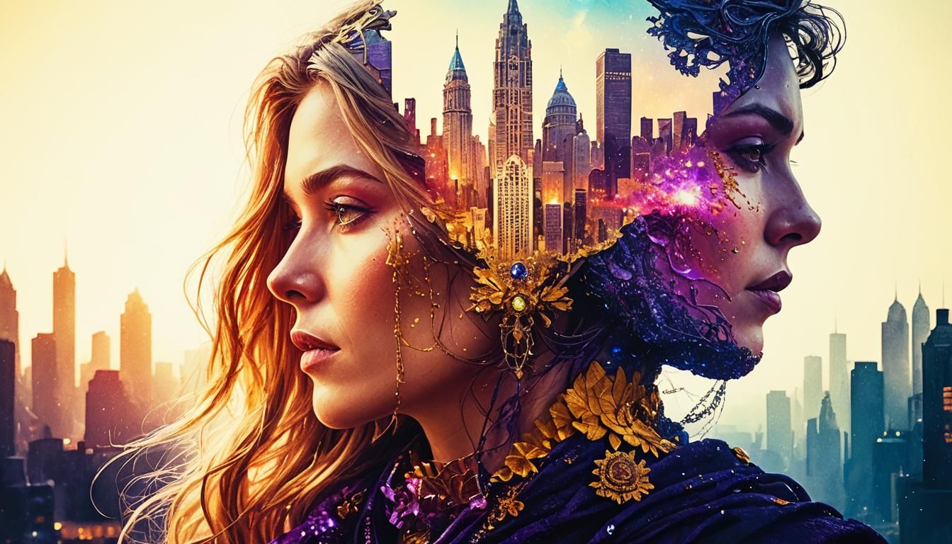 Ethereal Woman in Hyperrealistic Eldritch Art