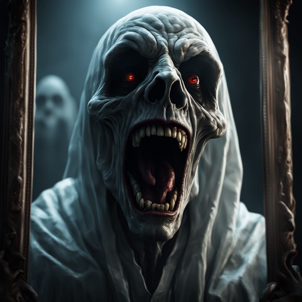 Ethereal Horror in a Darkened Mirror